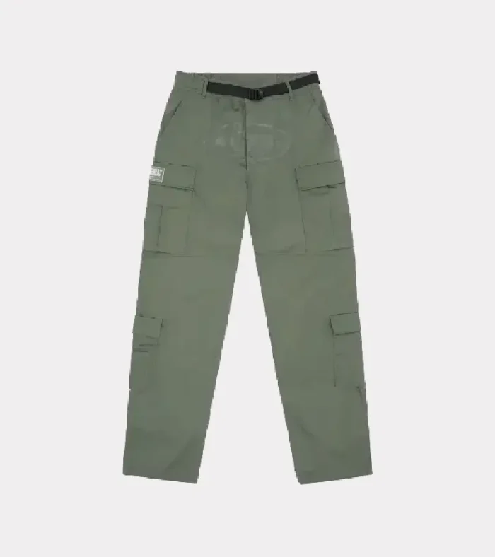 Pantaloni cargo Corteiz Guerillaz color kaki tono su tono